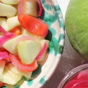 Caroselli and tomato salad - Italian Notes